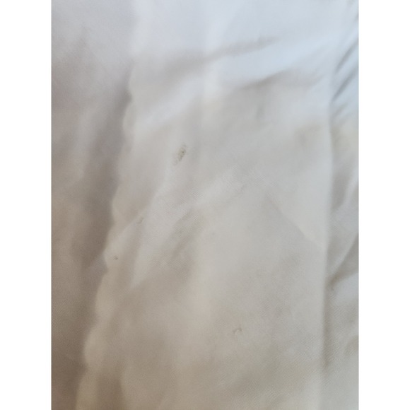 80s Poly Nylon Whiye Maxi Slip - Picture 6 of 6